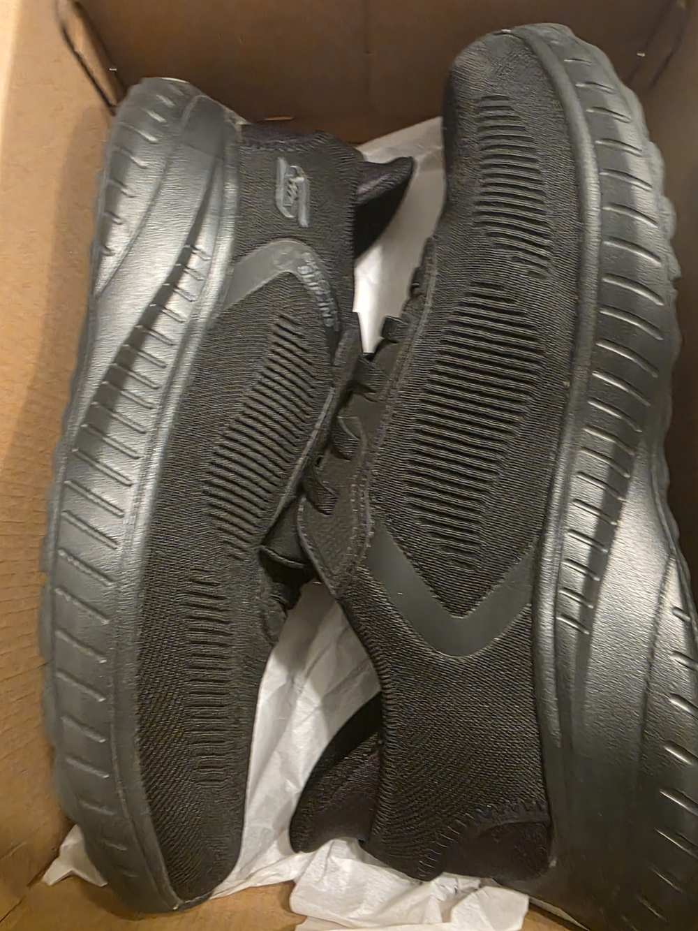 Skechers Men's Black Slip-On Athletic Sneakers
